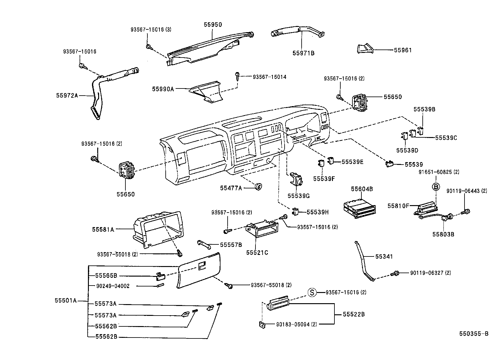  DYNA200 |  INSTRUMENT PANEL GLOVE COMPARTMENT