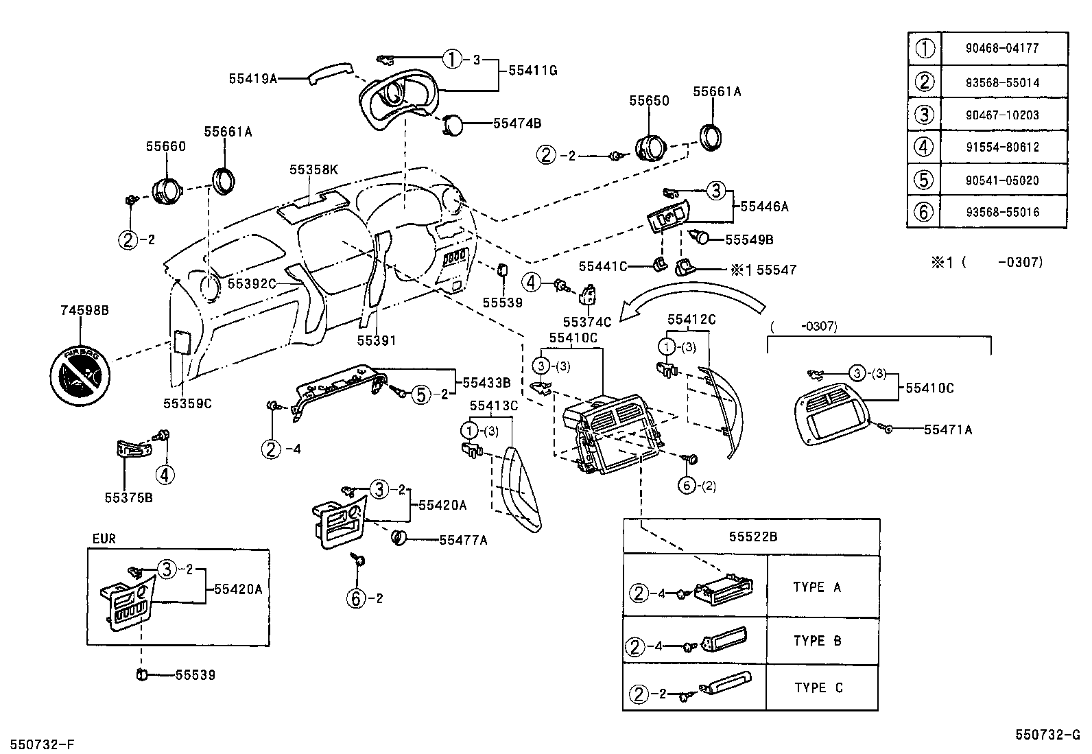  RAV4 |  INSTRUMENT PANEL GLOVE COMPARTMENT