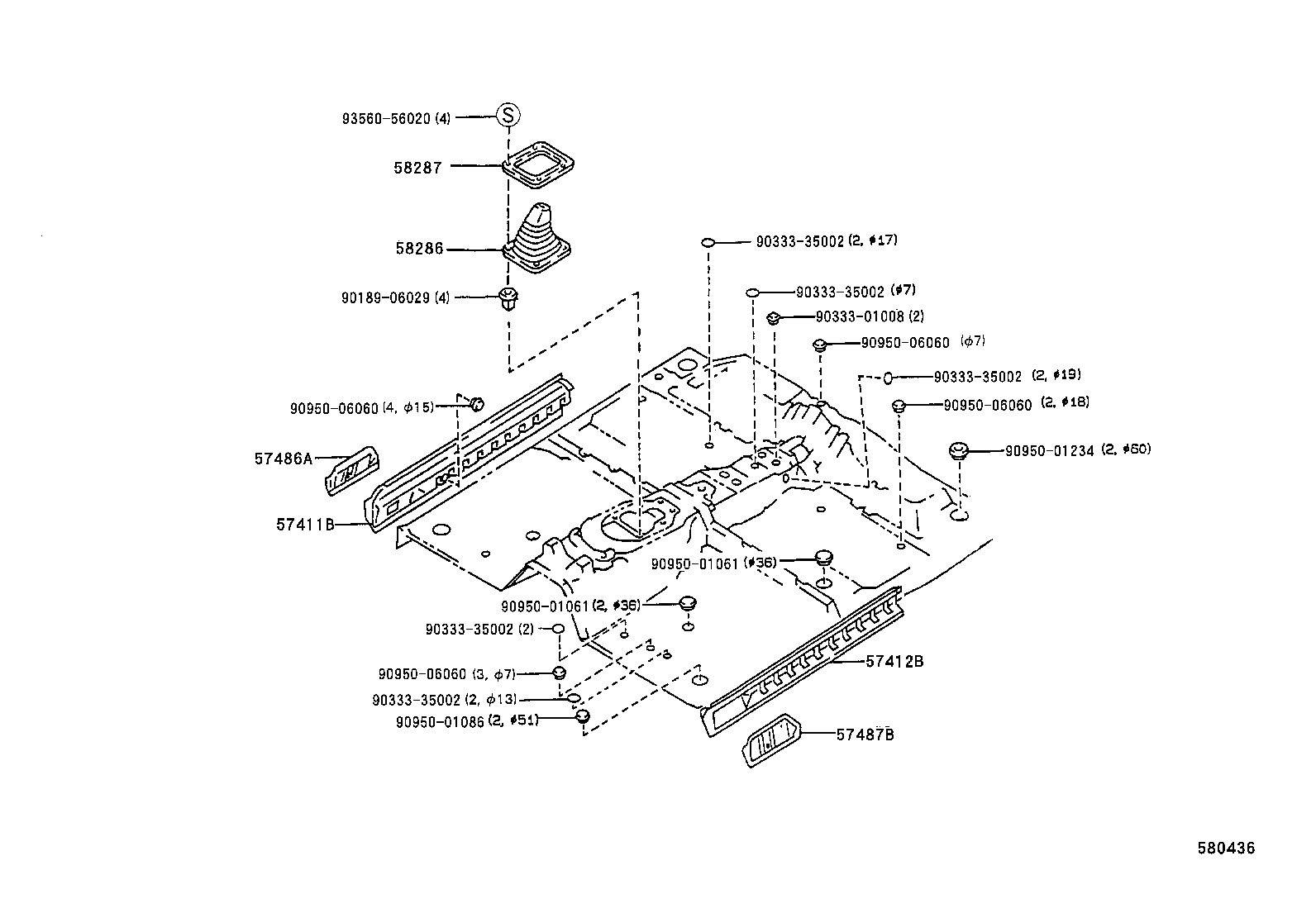  HILUX VWP |  FRONT FLOOR PANEL FRONT FLOOR MEMBER