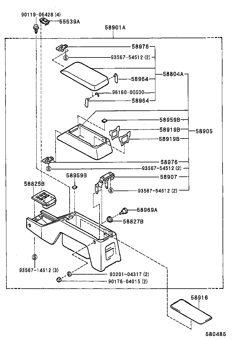  HILUX JPP |  CONSOLE BOX BRACKET