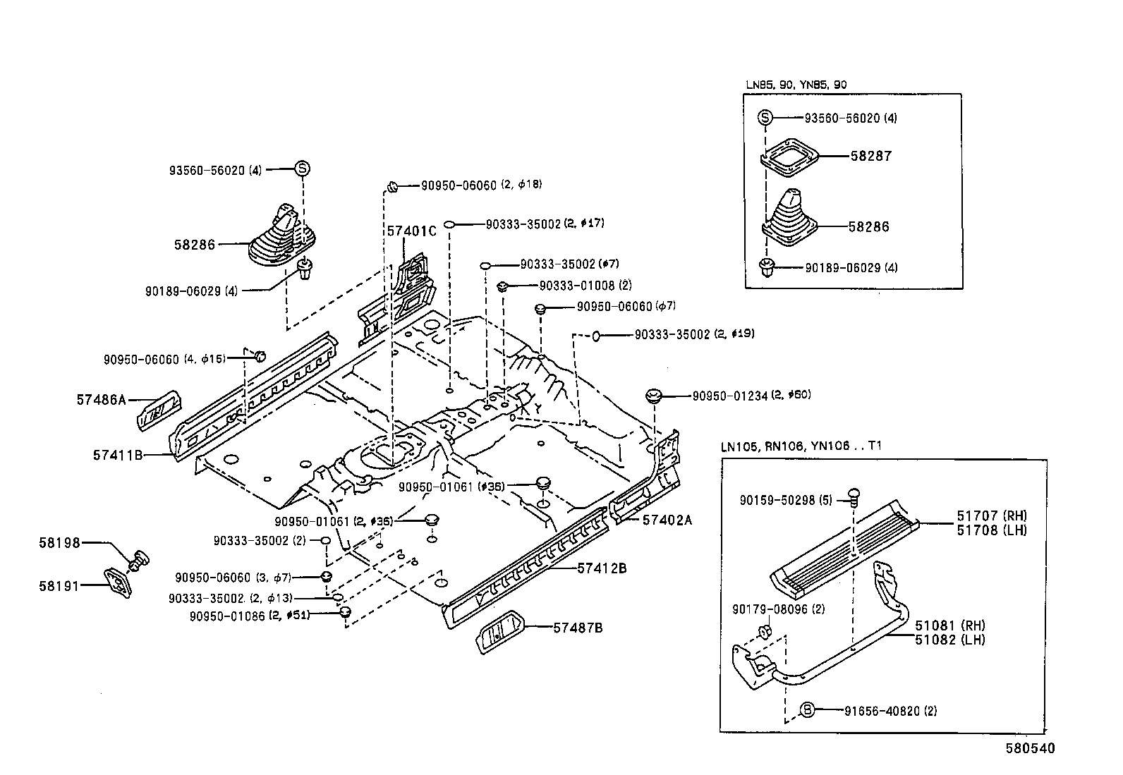  HILUX JPP |  FRONT FLOOR PANEL FRONT FLOOR MEMBER