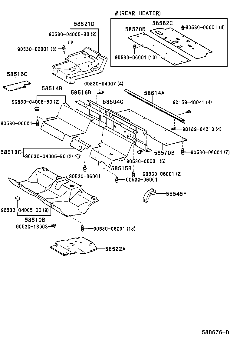  DYNA200 |  FLOOR MAT SILENCER PAD