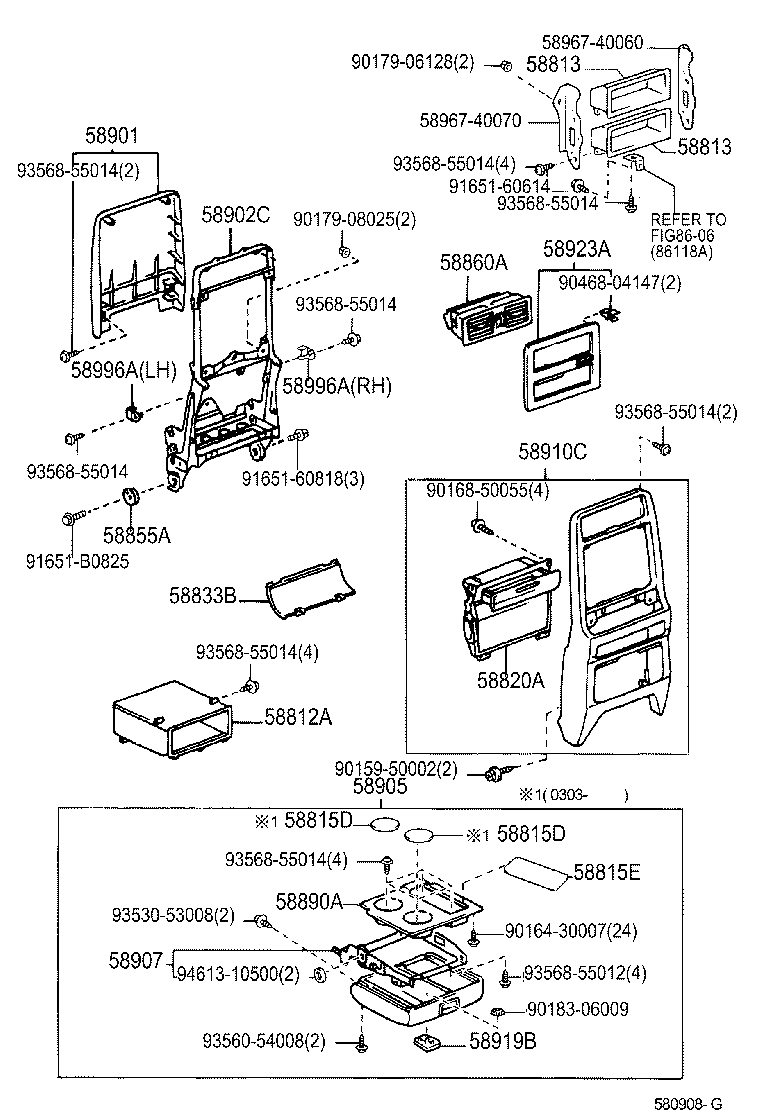  CENTURY |  CONSOLE BOX BRACKET