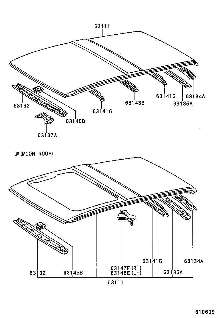  RAV4 |  ROOF PANEL BACK PANEL