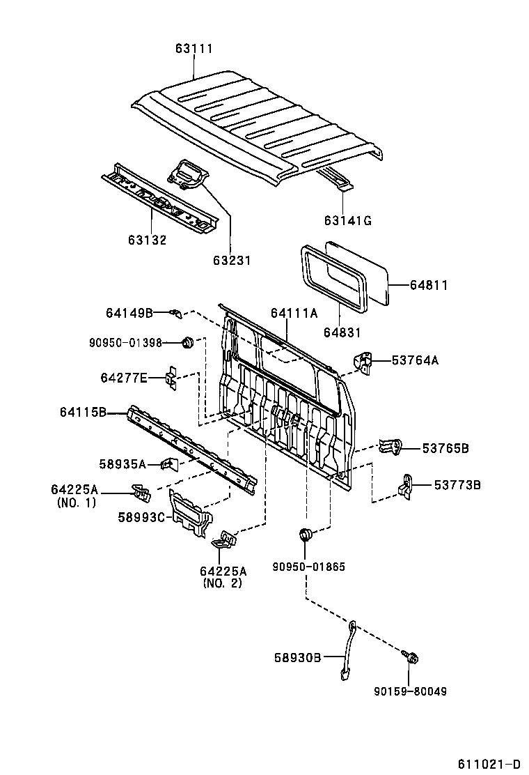  DYNA |  ROOF PANEL BACK PANEL