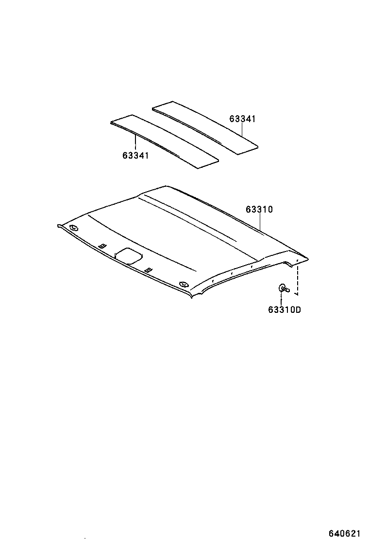  DYNA |  ROOF HEADLINING SILENCER PAD
