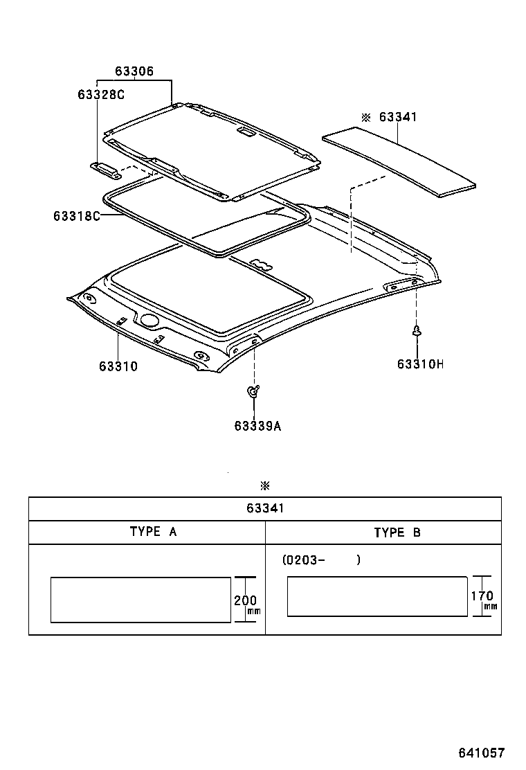  YARIS JPP |  ROOF HEADLINING SILENCER PAD