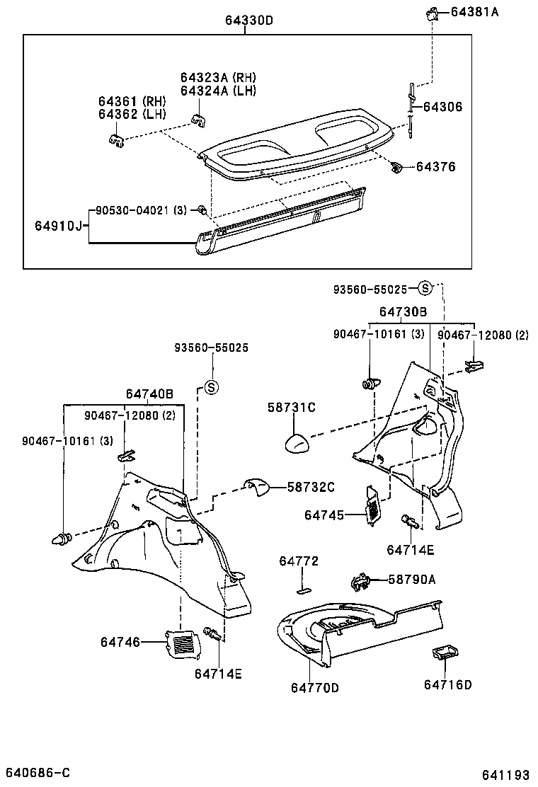  YARIS JPP |  DECK BOARD DECK TRIM COVER