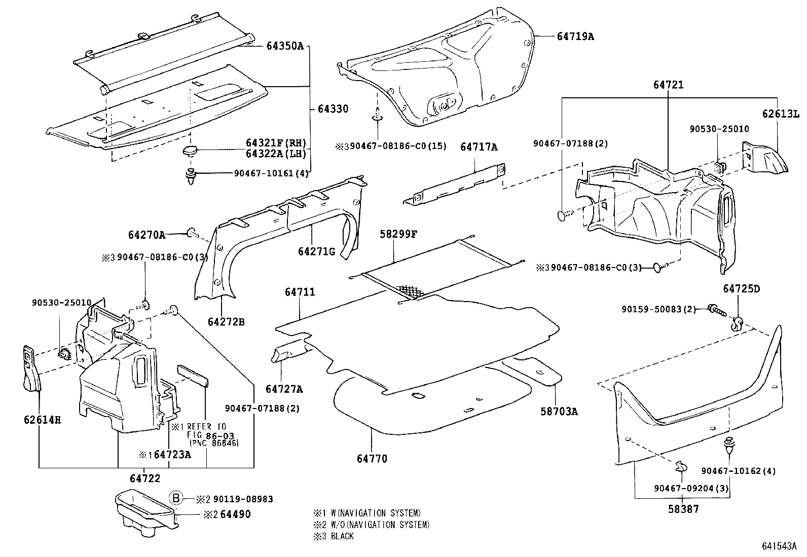  CAMRY |  PACKAGE TRAY PANEL LUGGAGE COMPARTMENT MAT