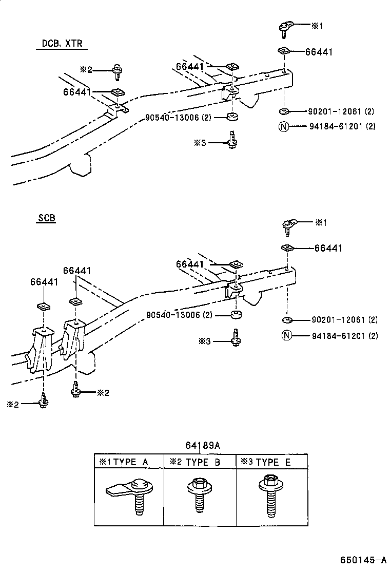  HILUX |  REAR BODY MOUNTING
