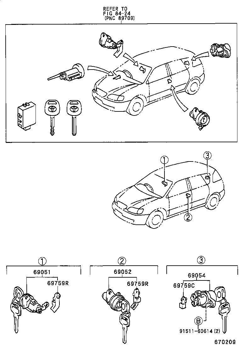  PICNIC |  LOCK CYLINDER SET