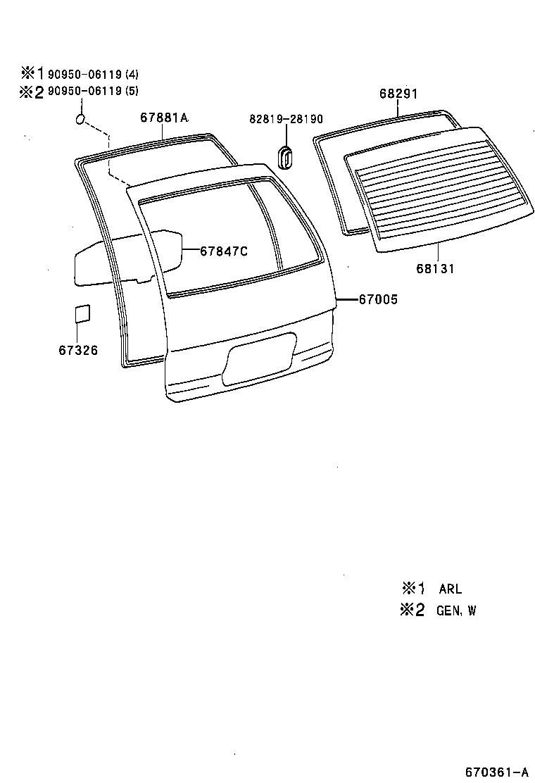 PREVIA |  BACK DOOR PANEL GLASS