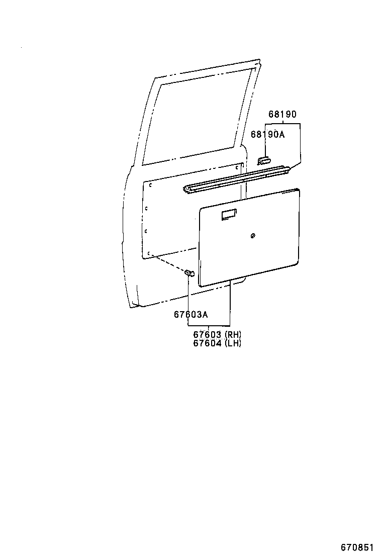  DYNA200 |  REAR DOOR PANEL GLASS