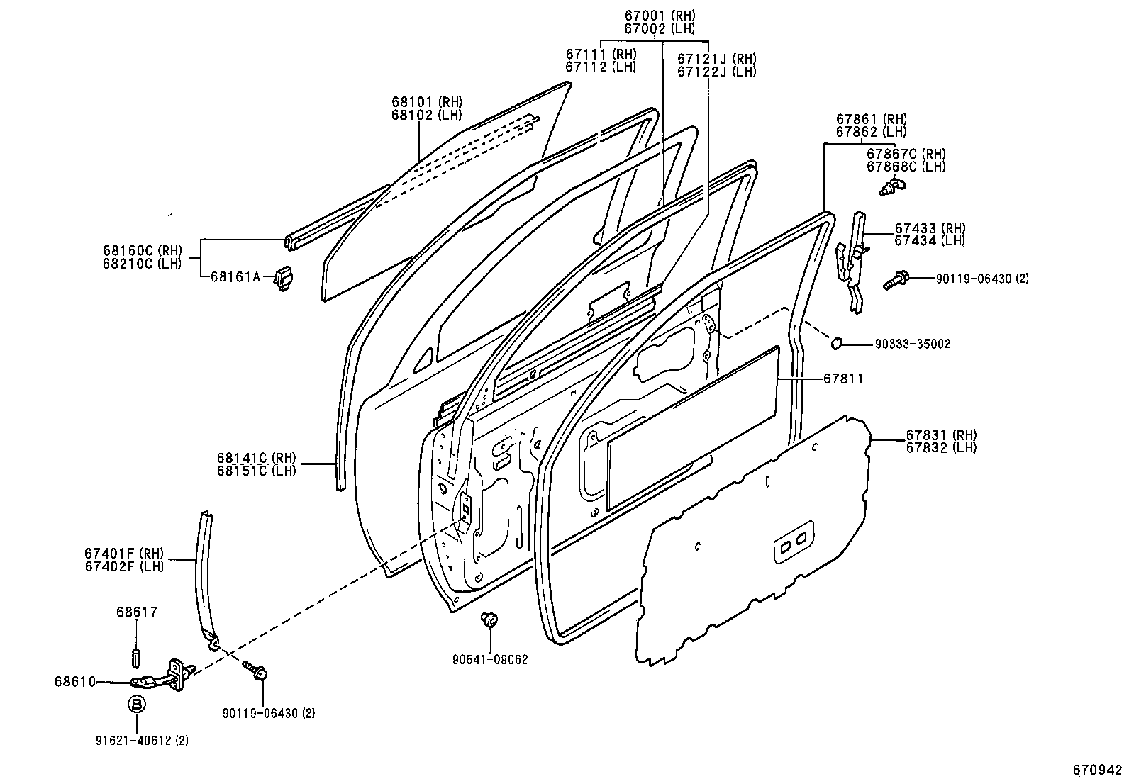  HILUX JPP |  FRONT DOOR PANEL GLASS