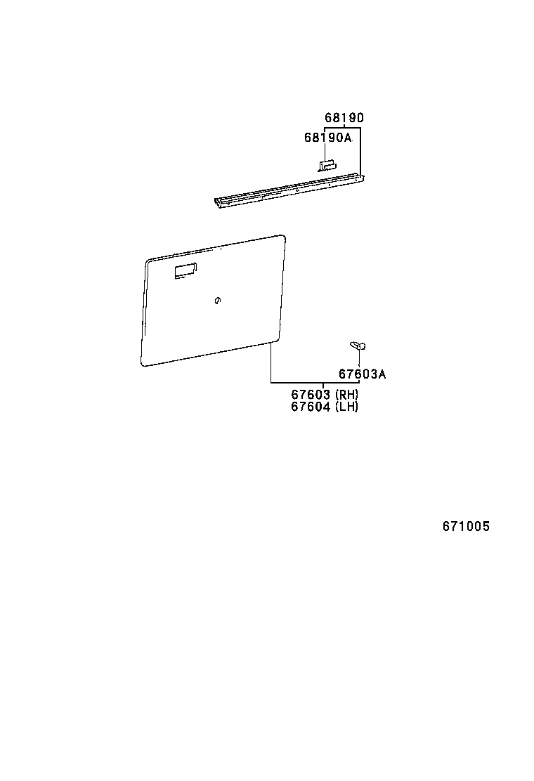  DYNA 150 |  REAR DOOR PANEL GLASS