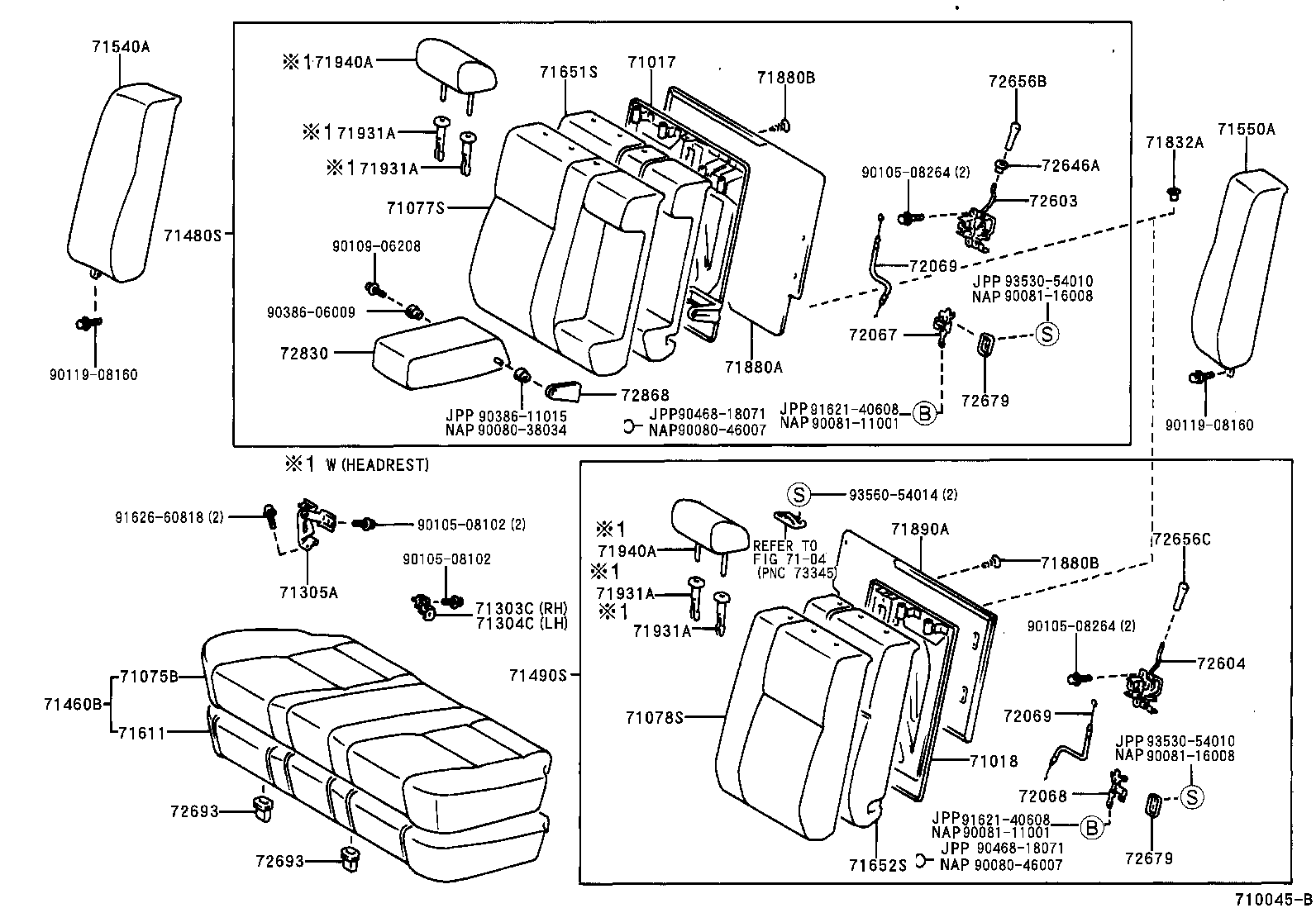  CAMRY JPP |  REAR SEAT SEAT TRACK
