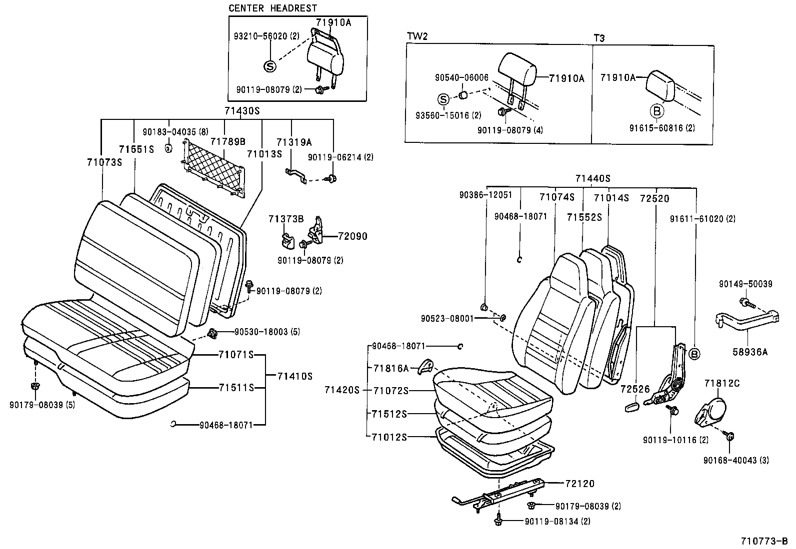  DYNA 100 |  SEAT SEAT TRACK