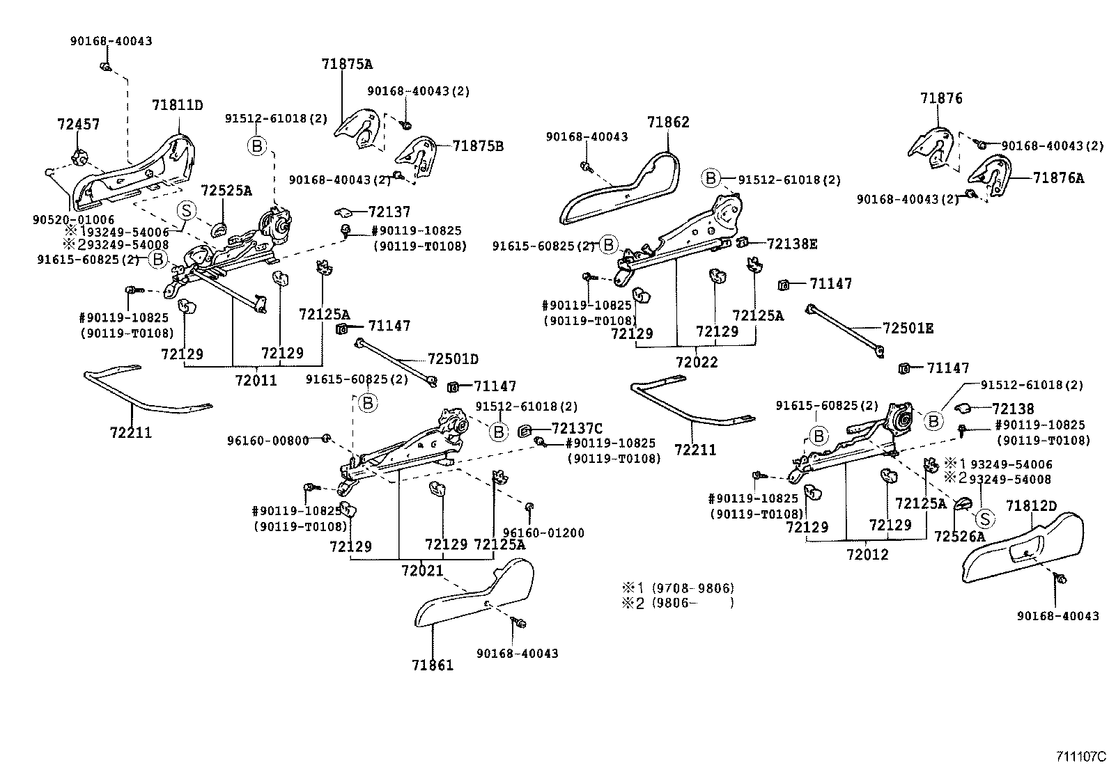  HILUX |  SEAT SEAT TRACK