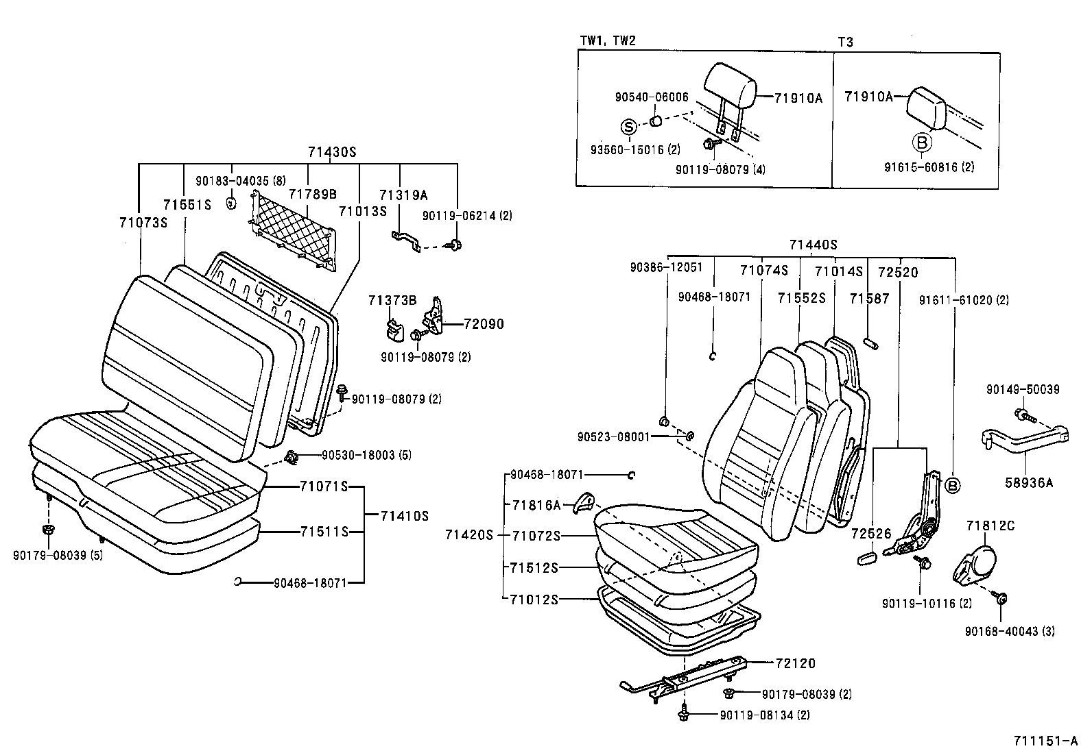  DYNA 150 |  SEAT SEAT TRACK