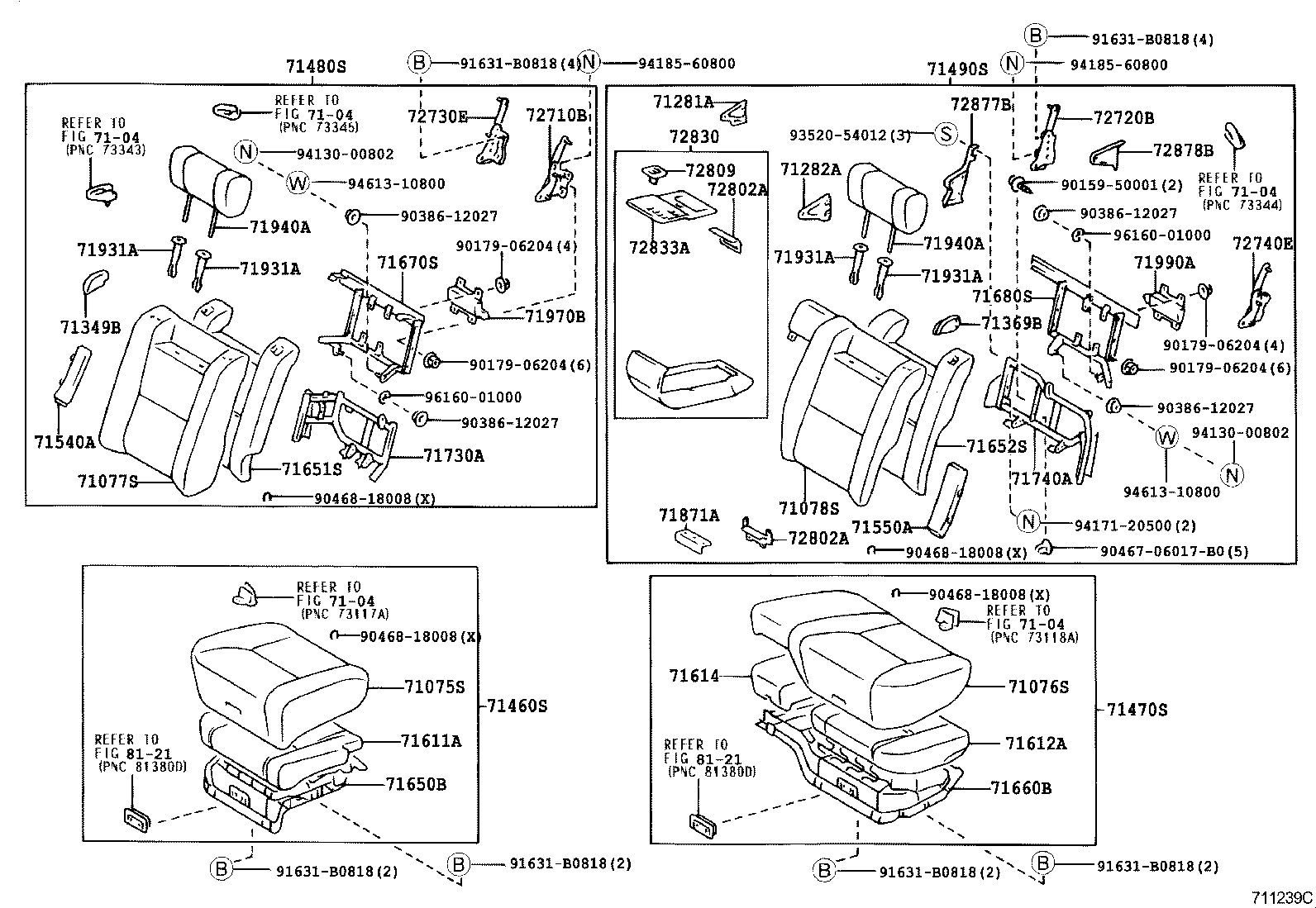  CENTURY |  REAR SEAT SEAT TRACK