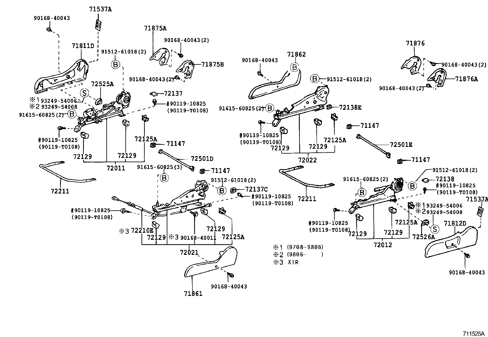  HILUX |  SEAT SEAT TRACK