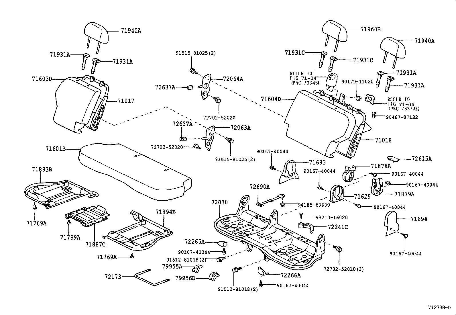  YARIS JPP |  REAR SEAT SEAT TRACK