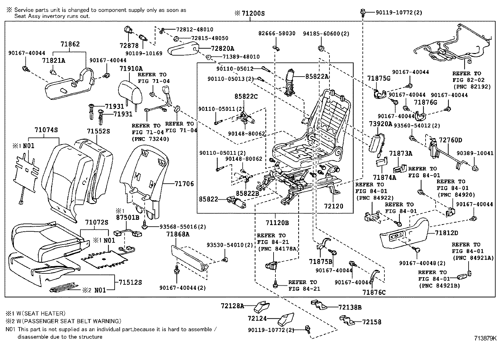  RX400H |  FRONT SEAT SEAT TRACK