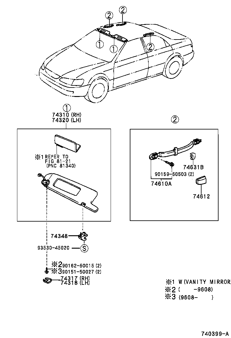  CAMRY JPP |  ARMREST VISOR