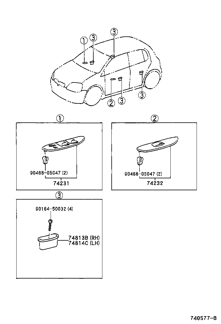  YARIS FRP |  ARMREST VISOR