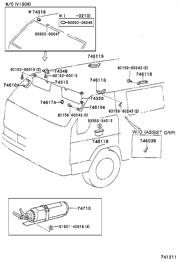  DYNA200 |  ARMREST VISOR