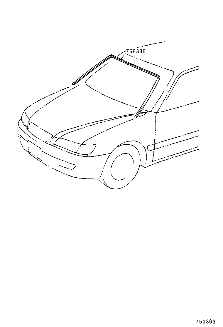  AVENSIS |  FRONT MOULDING