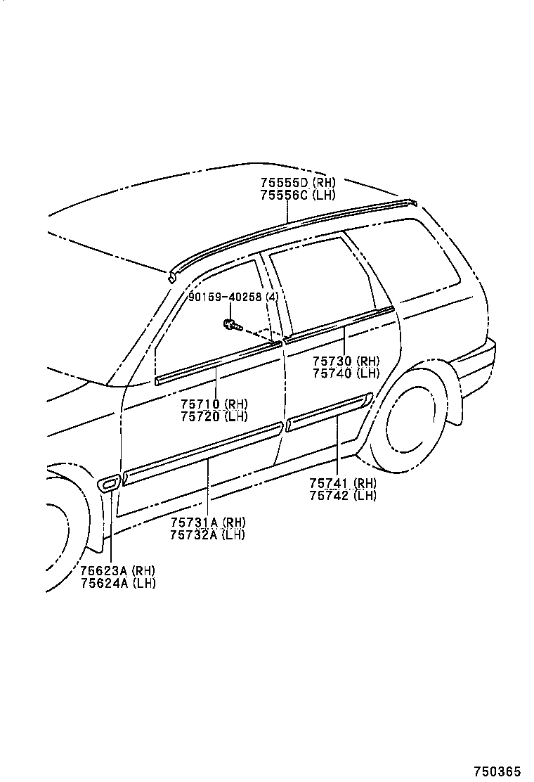  AVENSIS |  SIDE MOULDING