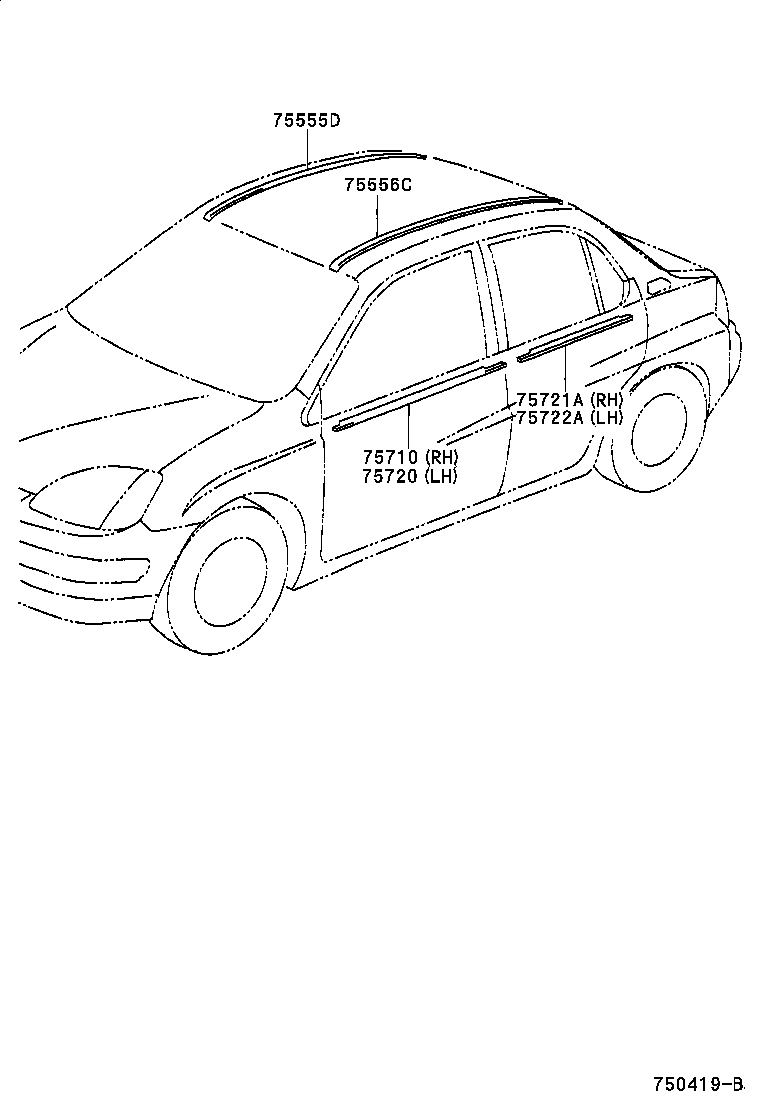  PRIUS |  SIDE MOULDING