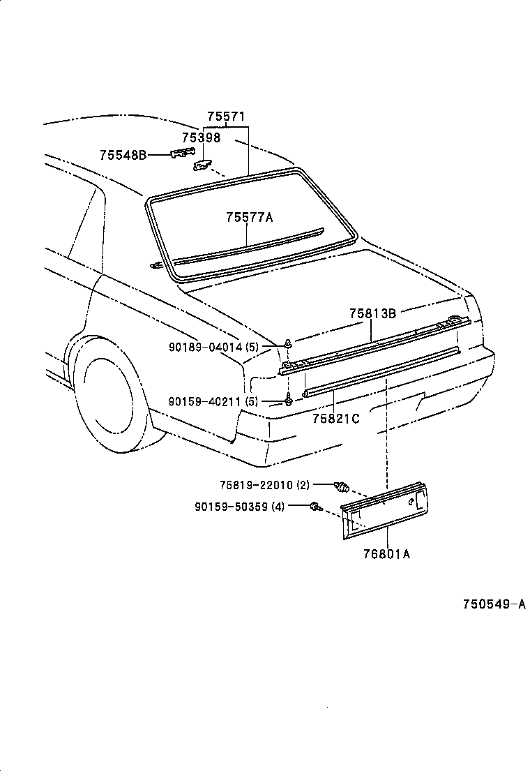  CENTURY |  REAR MOULDING