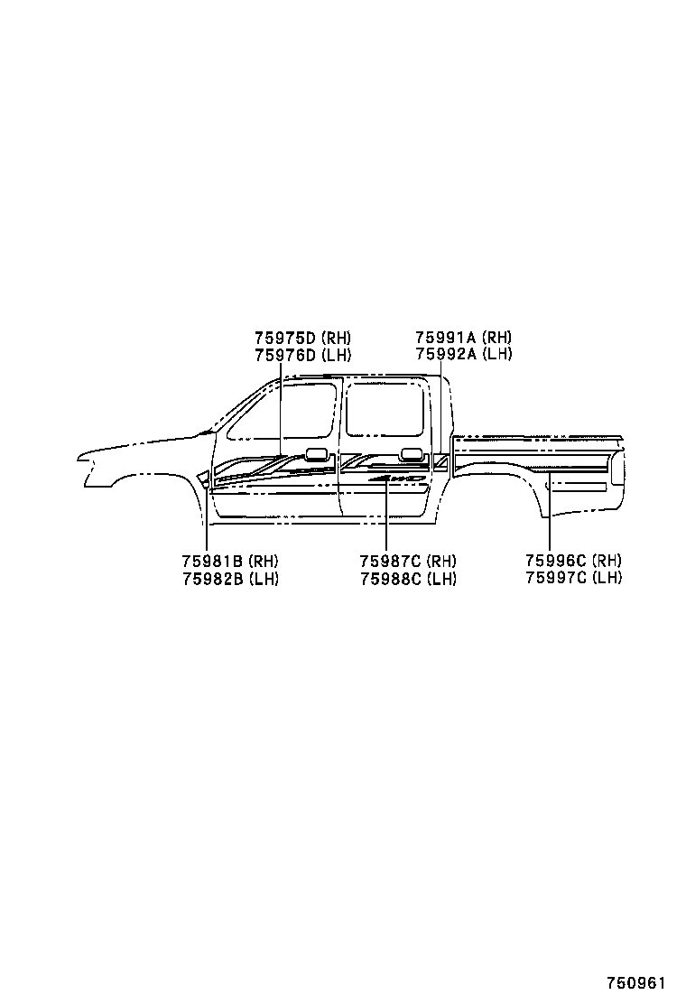  HILUX |  BODY STRIPE