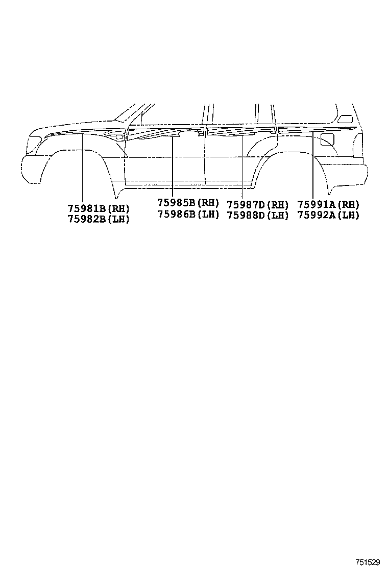  LAND CRUISER 100 |  BODY STRIPE