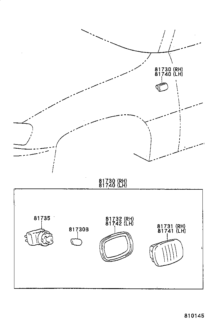  PICNIC |  SIDE TURN SIGNAL LAMP OUTER MIRROR LAMP