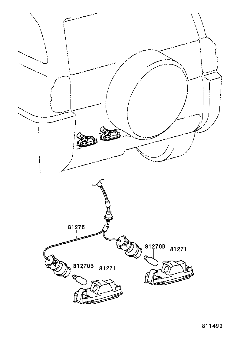  RAV4 |  REAR LICENSE PLATE LAMP