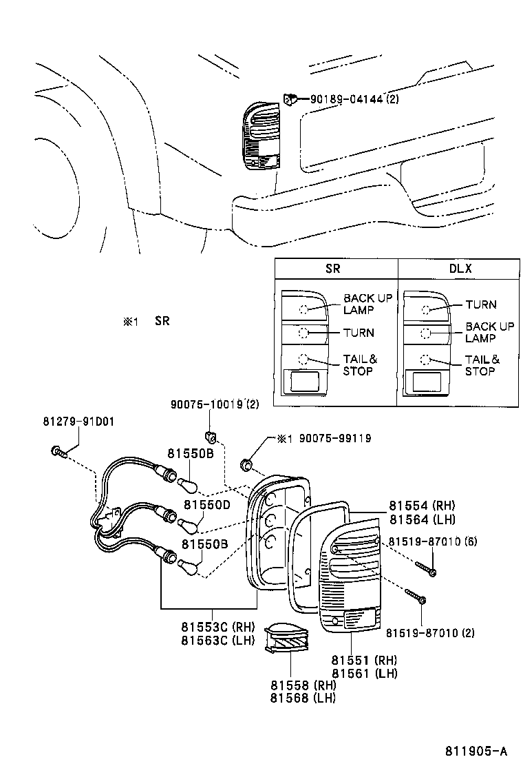  HILUX |  REAR COMBINATION LAMP