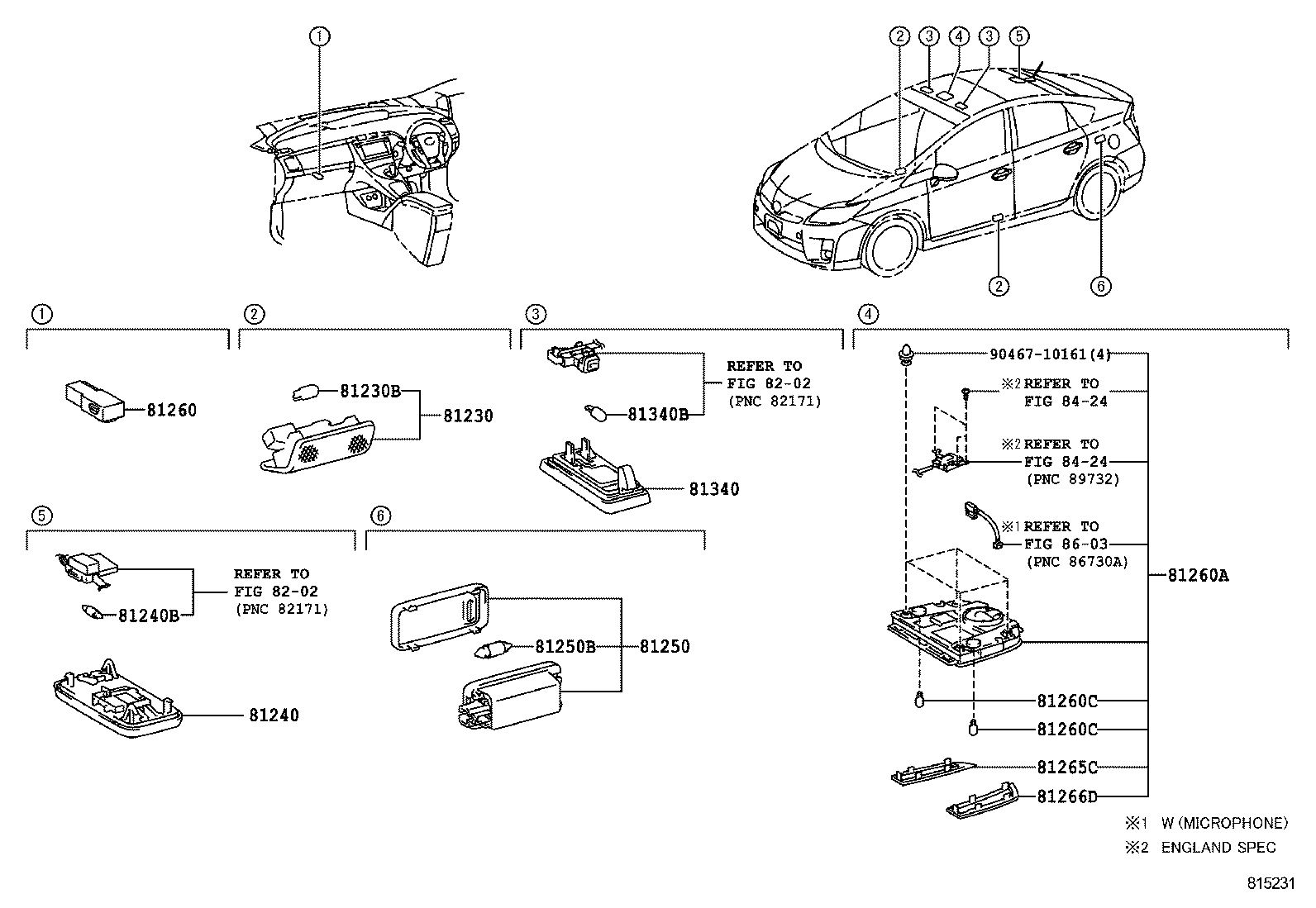  PRIUS PLUG IN HBD |  INTERIOR LAMP