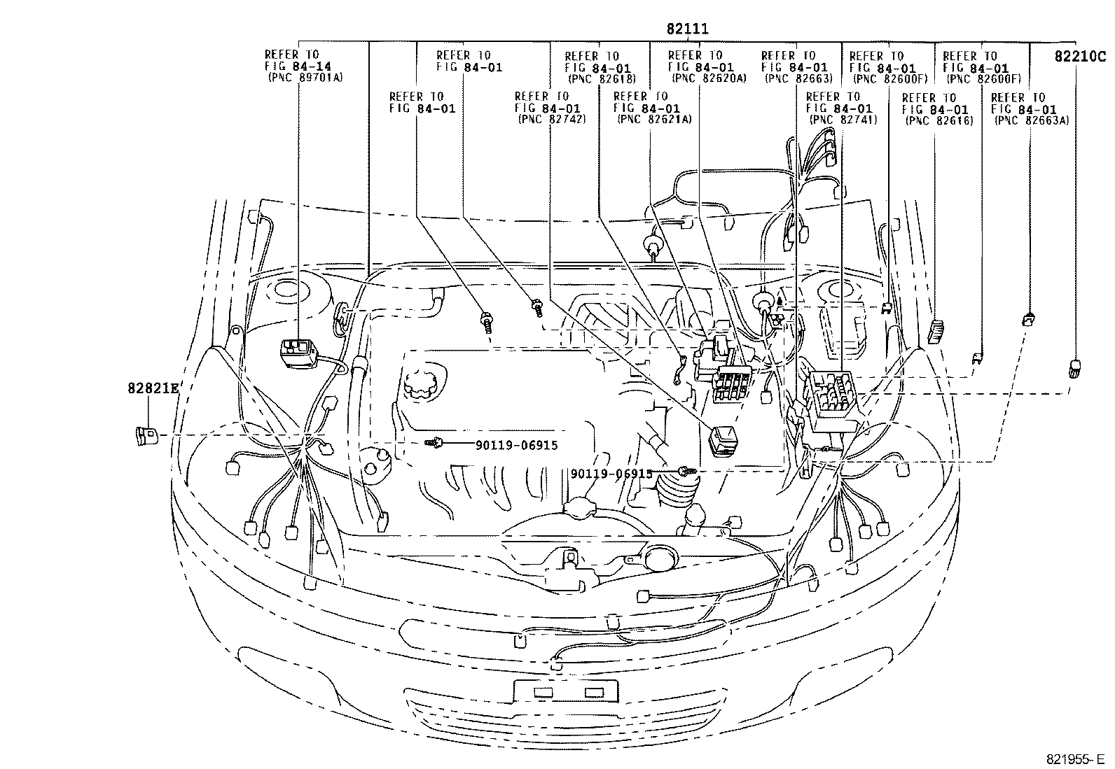  YARIS ECHO VERSO |  WIRING CLAMP