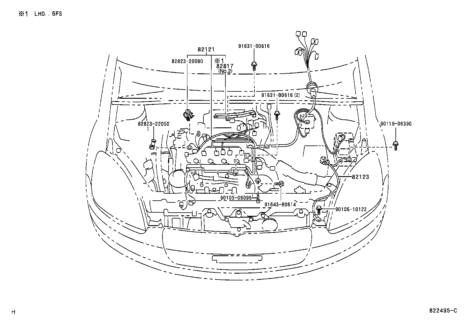  YARIS FRP |  WIRING CLAMP