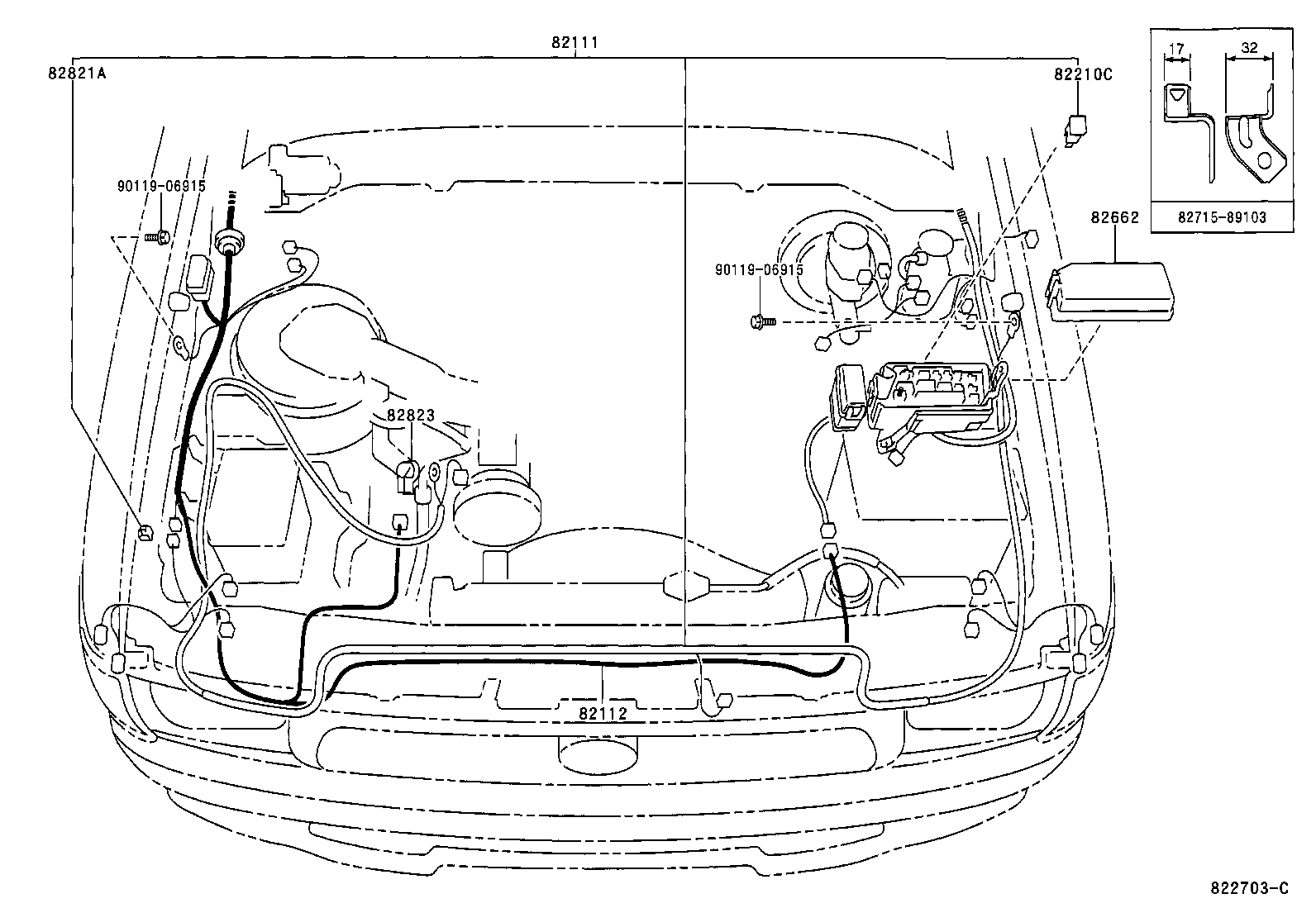  HILUX |  WIRING CLAMP