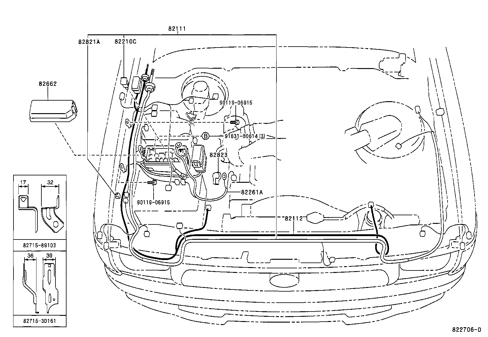  HILUX |  WIRING CLAMP