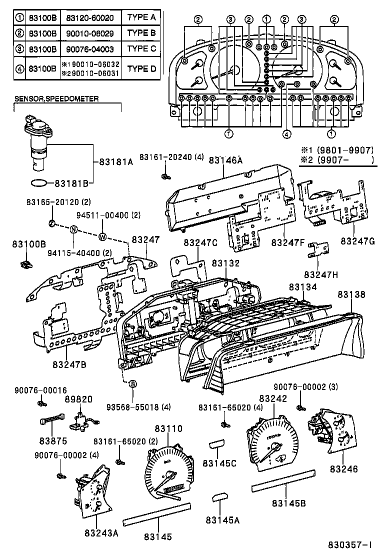  LAND CRUISER 100 |  METER