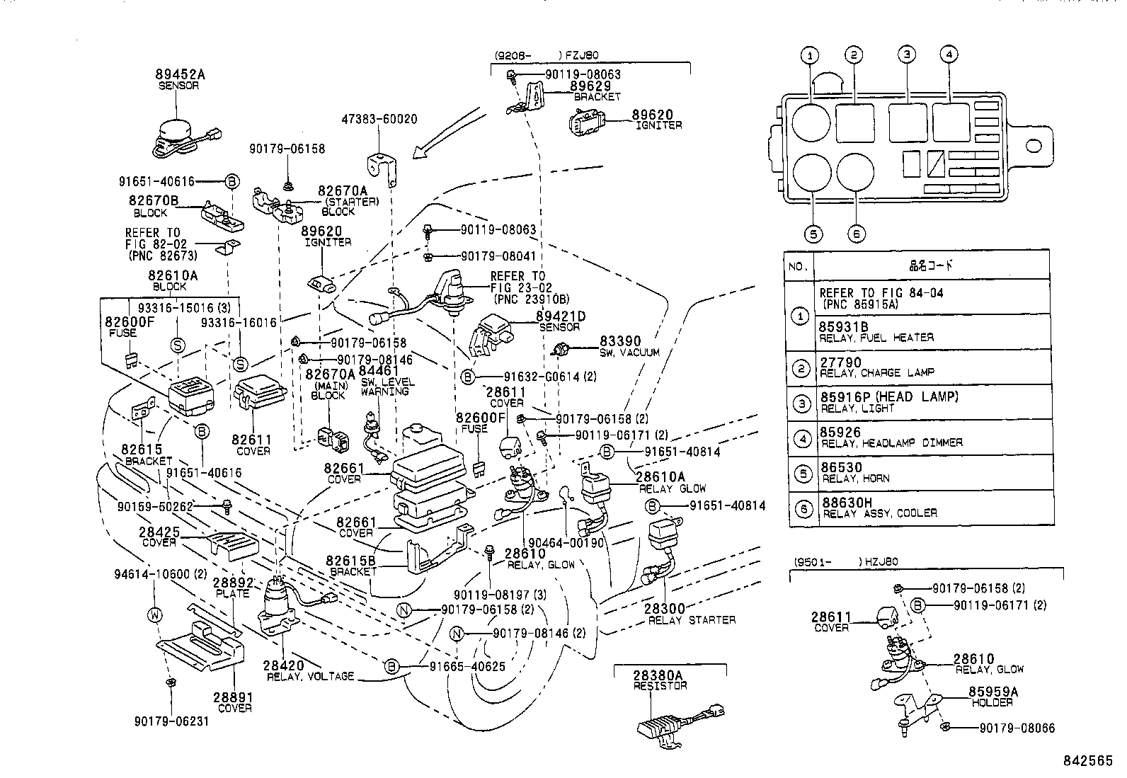  LAND CRUISER 80 |  SWITCH RELAY COMPUTER