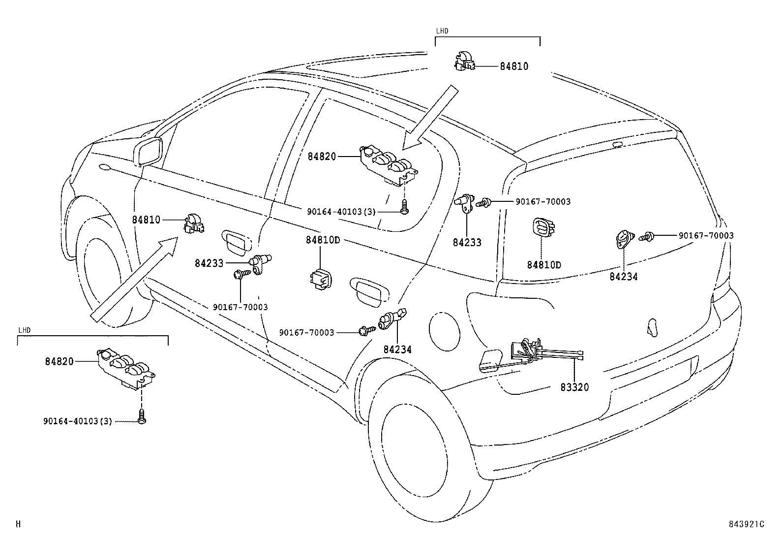 YARIS FRP |  SWITCH RELAY COMPUTER