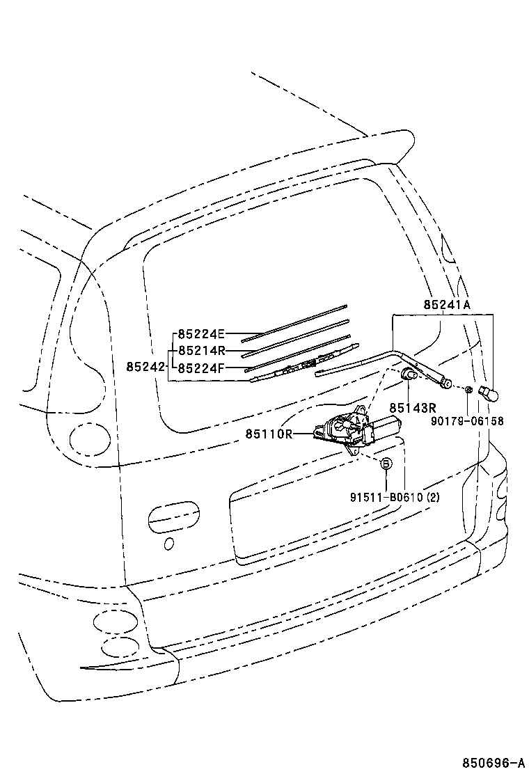  YARIS ECHO VERSO |  REAR WIPER