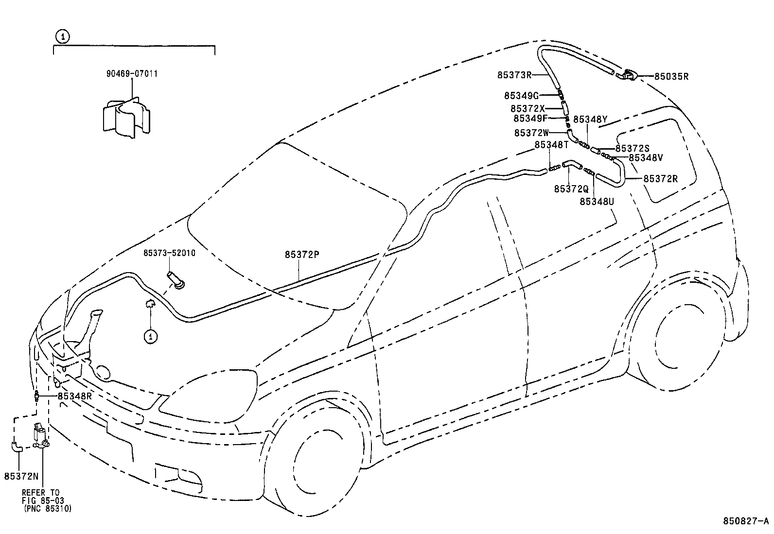  YARIS ECHO VERSO |  REAR WASHER