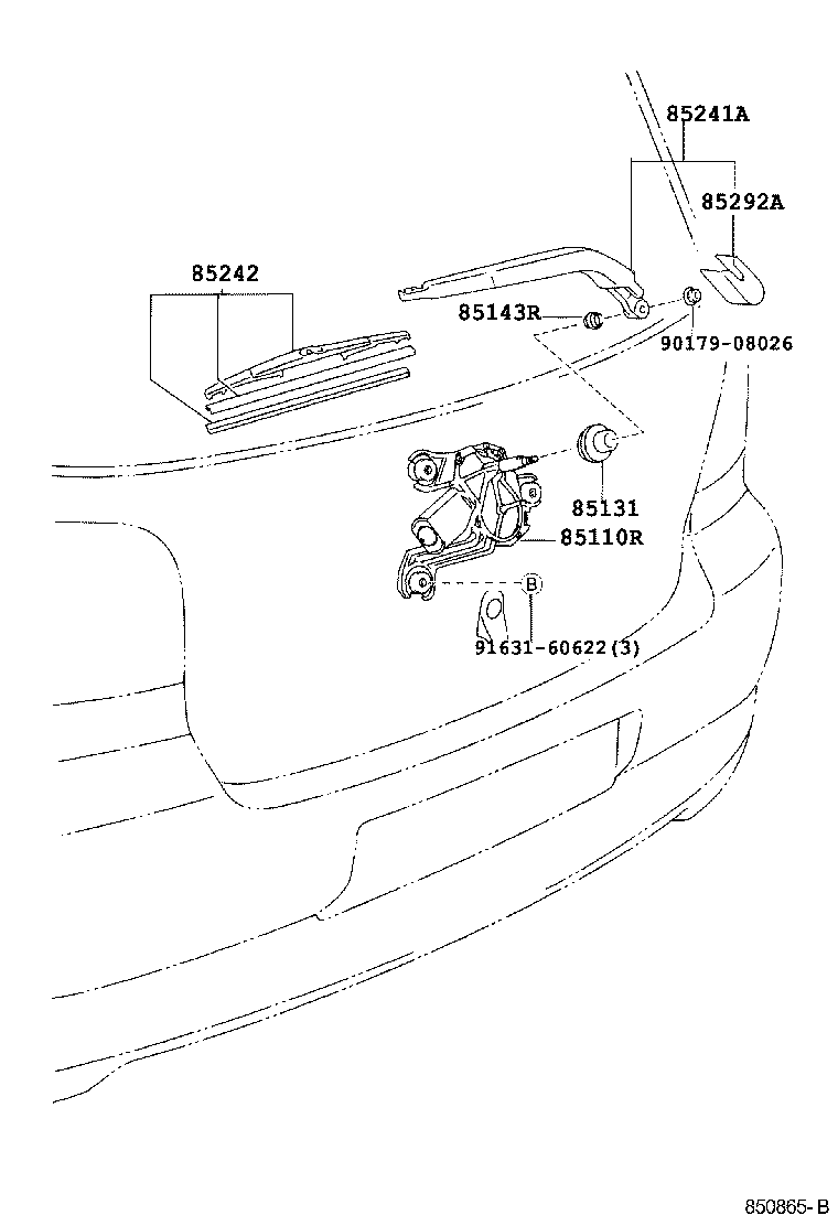  YARIS FRP |  REAR WIPER